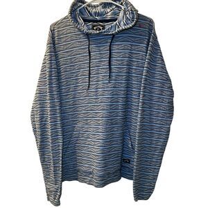 Billabong Flecker Diego Pullover Hoodie Men's Size Small Blue Surf Beach Skater